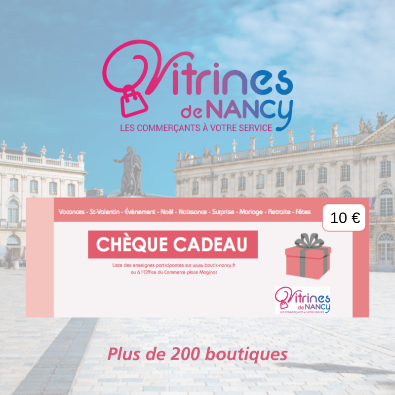 Bon achat les vitrines de nancy 10 € Bon achat les vitrines de nancy 10 €