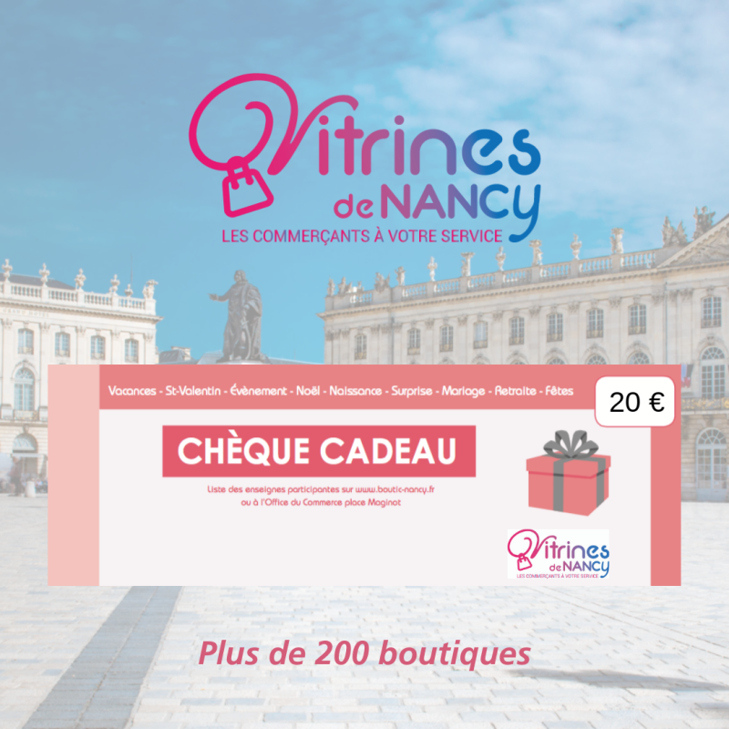 Bon achat les vitrines de nancy 20 € Bon achat les vitrines de nancy 20 €